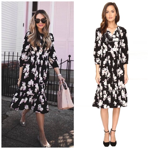 kate spade Dresses & Skirts - Kate Spade Silk Floral Posy Midi Dress